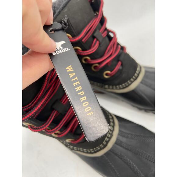 Sorel Women's Slimpack II Lace Black Waterproof Duck Boots Size 5 NWT - Picture 6 of 7